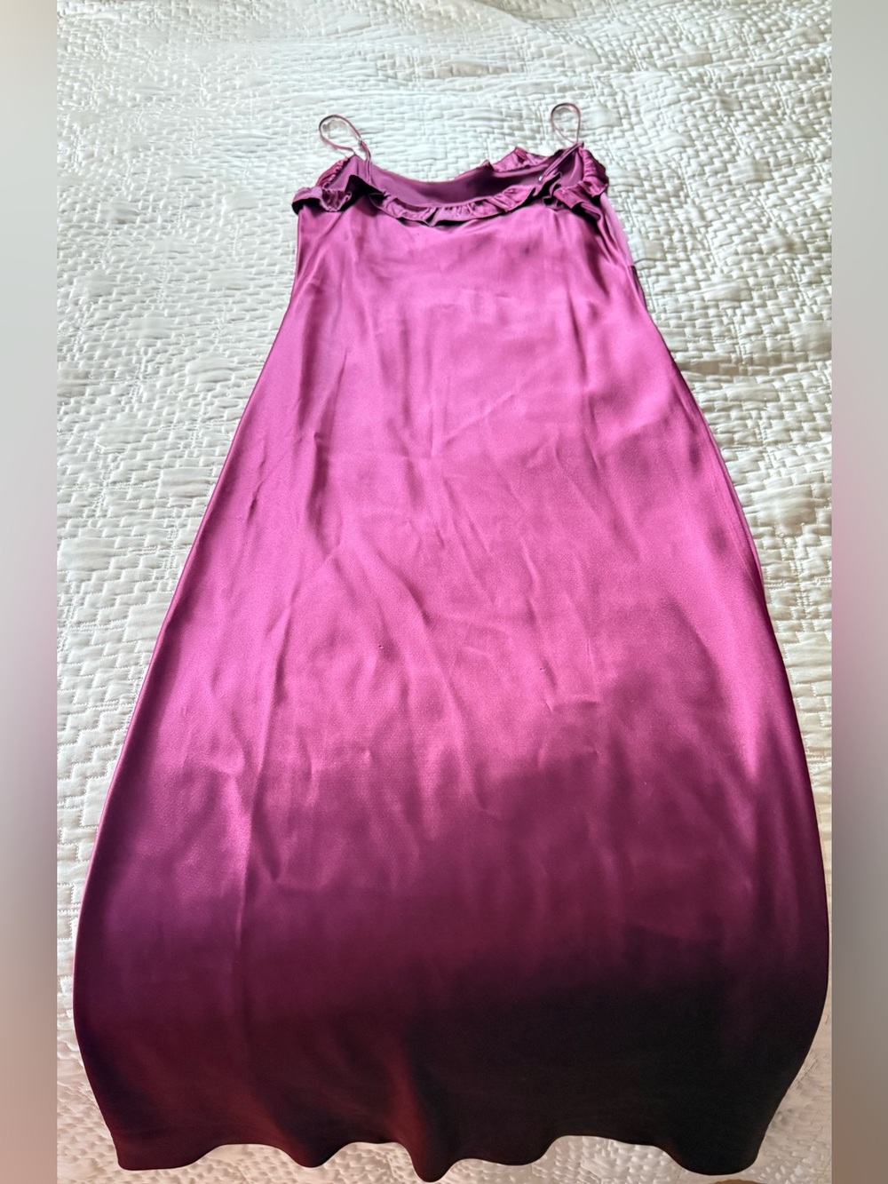 Reformation Minimalist Silk Red Slip on Dress - Picture 2 of 12